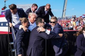 BREAKING: Trump rushed off stage as gunshots fired at campaign rally