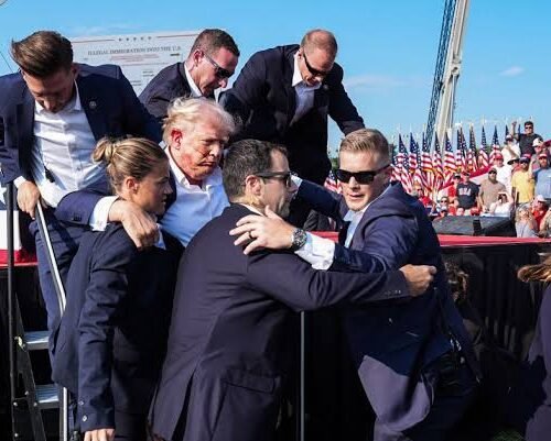 BREAKING: Trump rushed off stage as gunshots fired at campaign rally